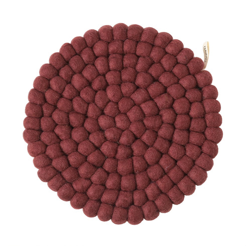 Filz Untersetzer gross | burgundy